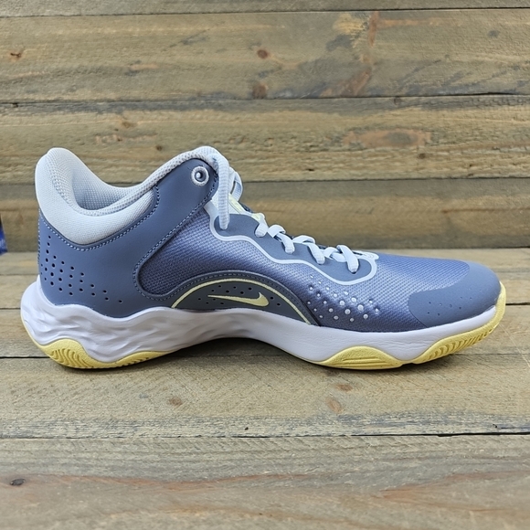 NEW Nike Fly.By Mid 3 Men's Basketball Shoes Ashen Slate/Grey/White/Citron Tint - Picture 8 of 10